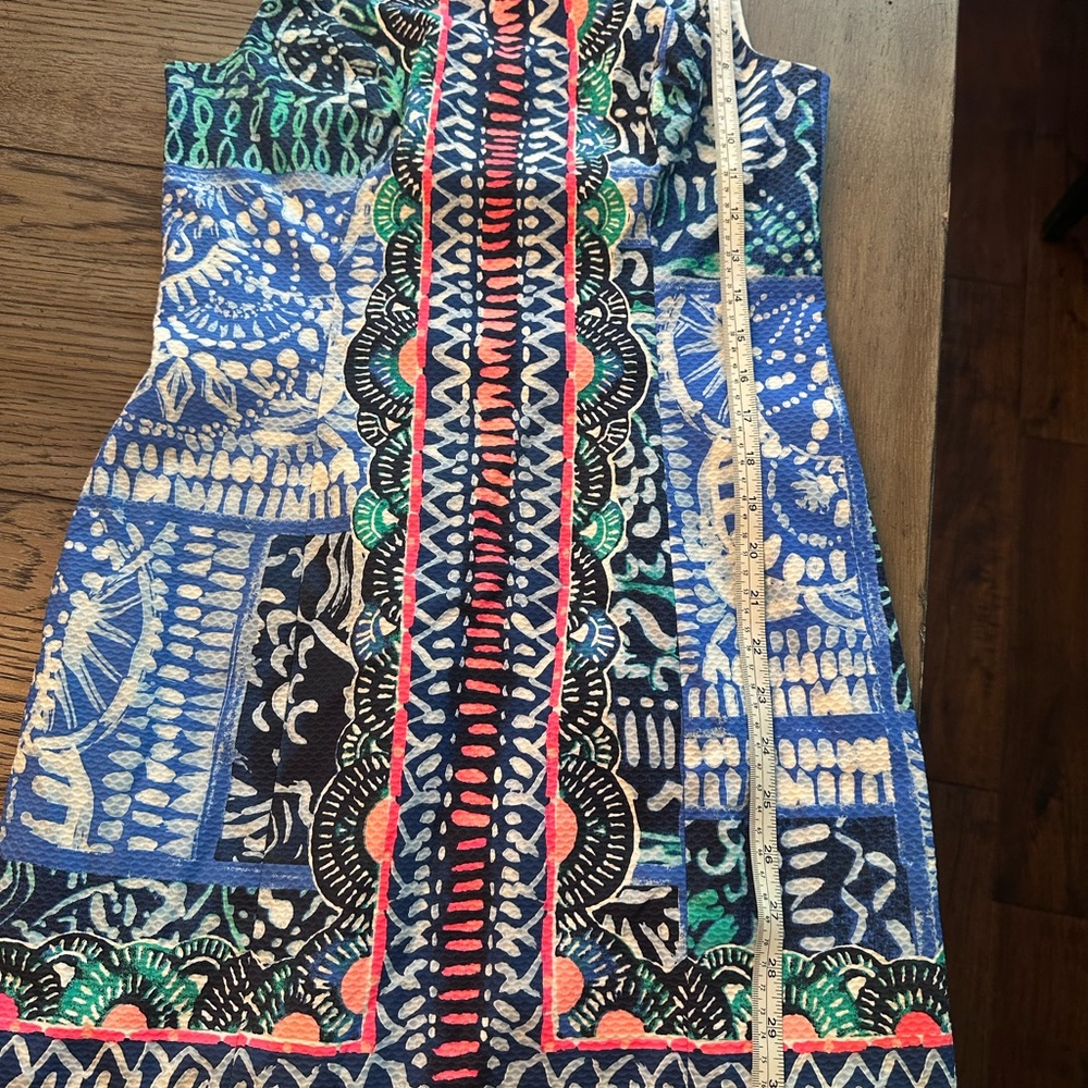 Lilly Pulitzer Mila Stretch Shift Dress Leied Back Engineered Size 2 EUC - Picture 10 of 11